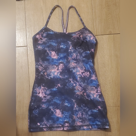Lululemon Power Y Tank Luon Moody Mirage Bark Berry Deep Navy - Picture 9 of 16